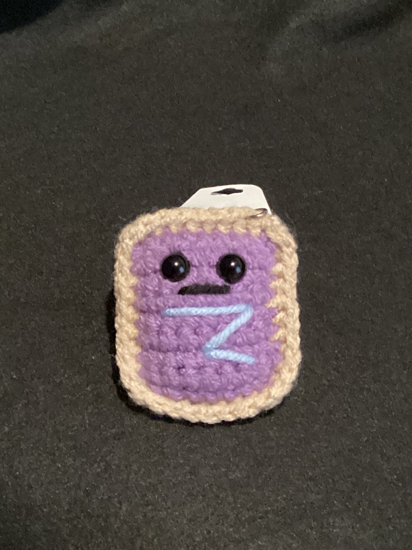 Crochet Toaster Dude Keychain