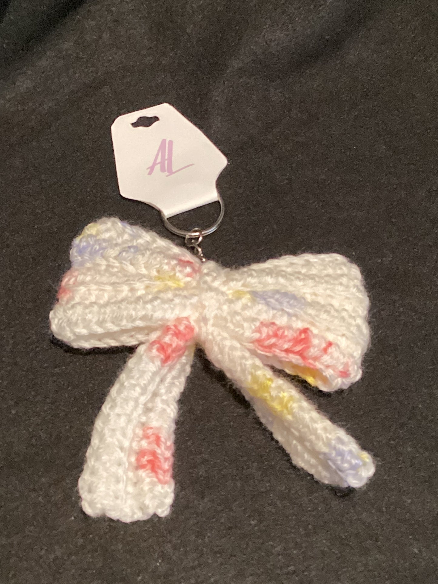Crochet Bow Keychain