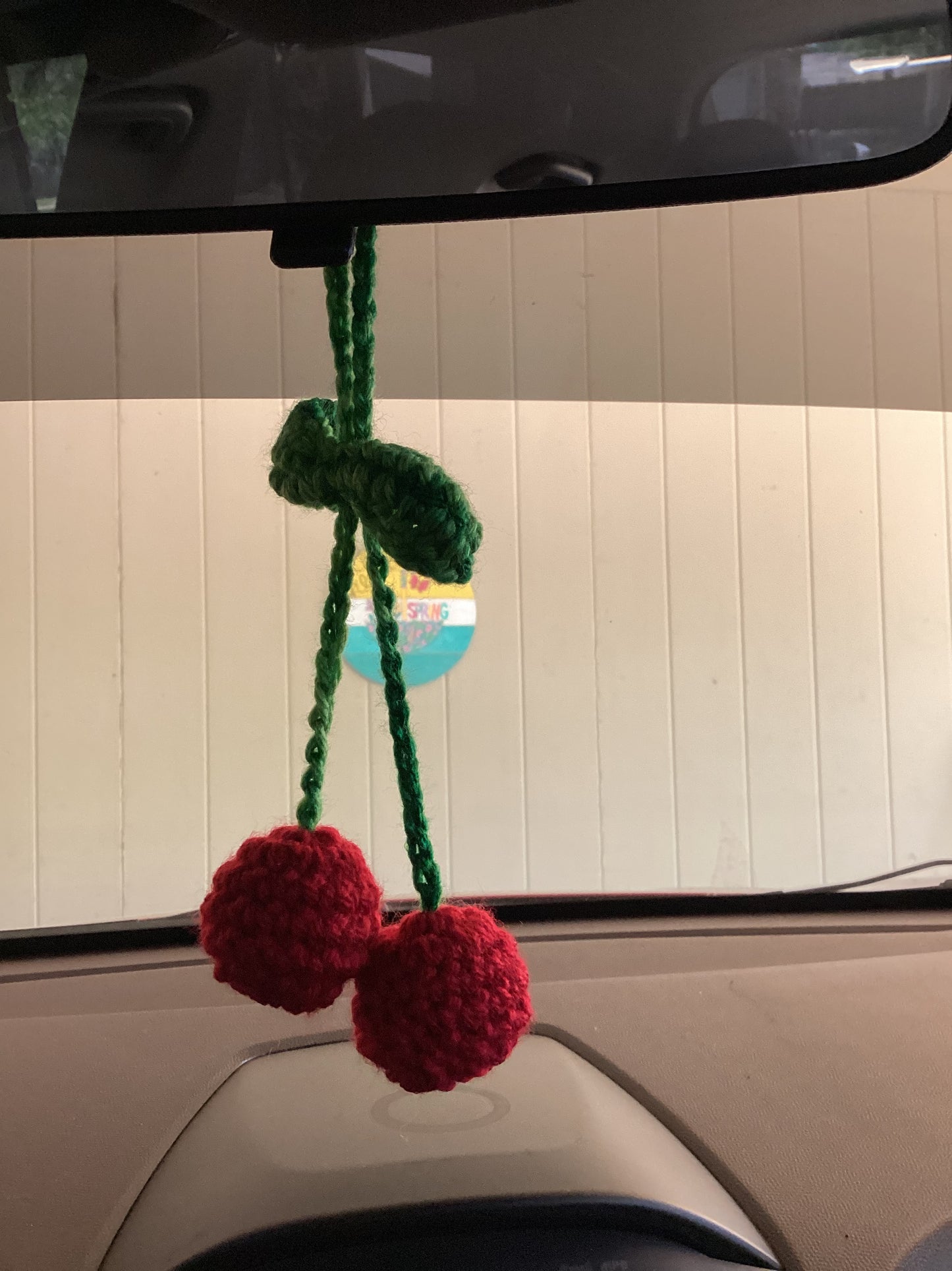Crochet Hanging Cherries