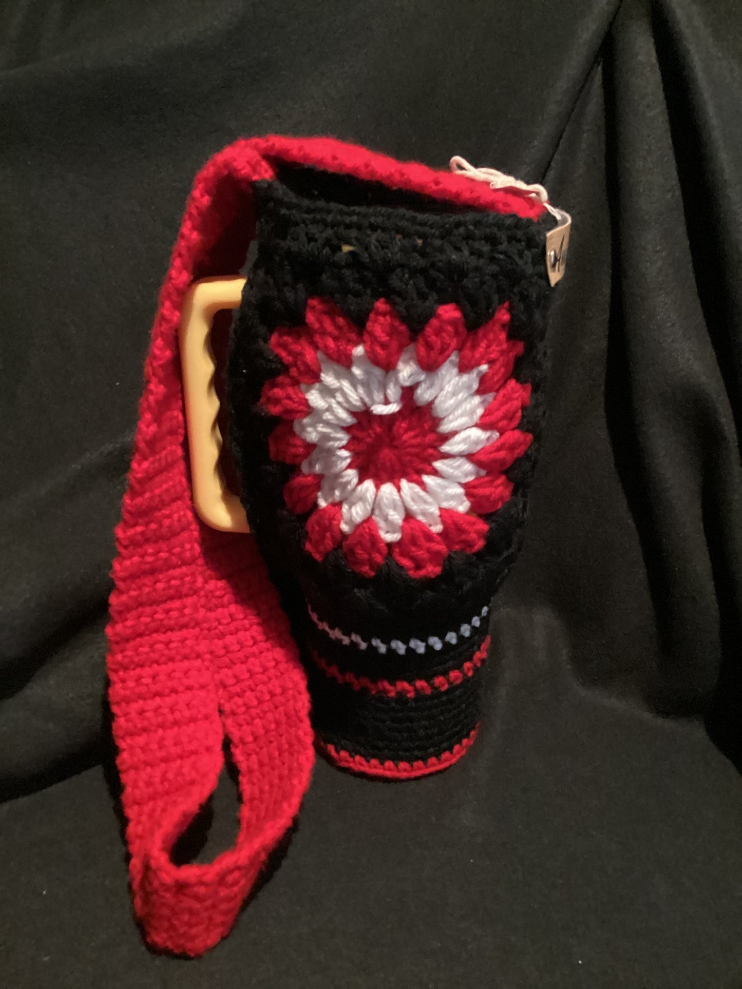 Crochet Crossbody Cupholder