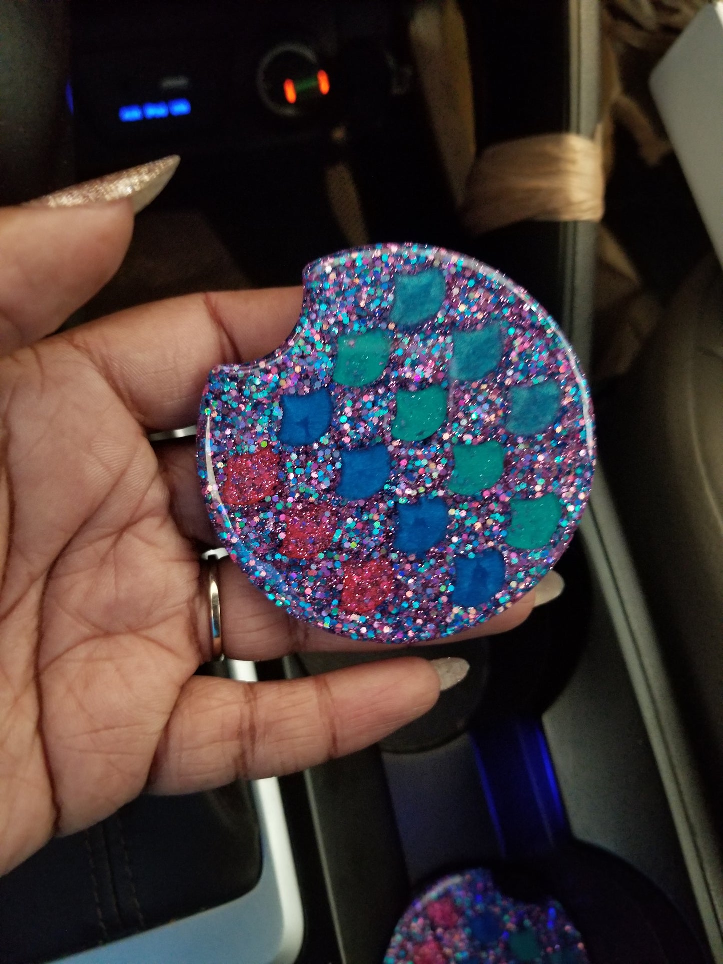 Mermaid Car Coaster Set