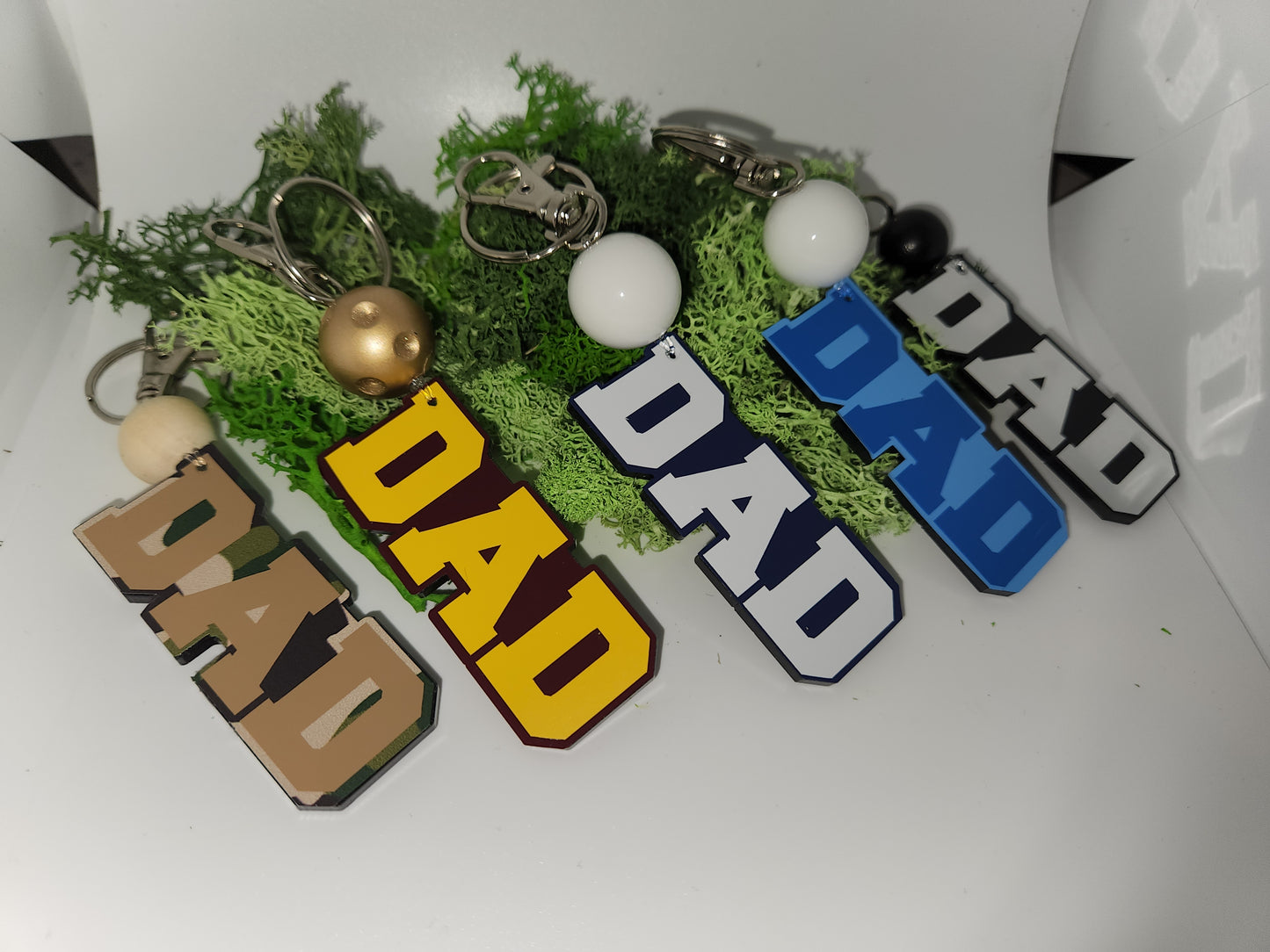DAD Word Keychain