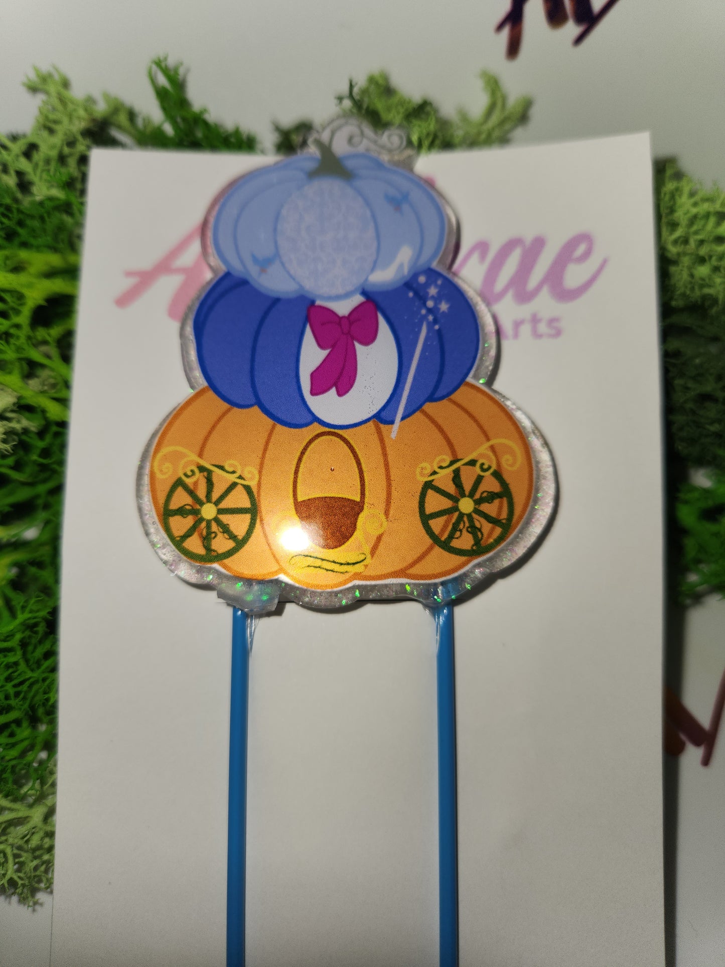Cinderella Stacked Pumpkin Bookmark