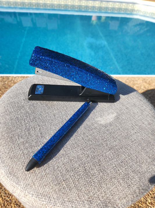 Glitter Stapler and Pen Set