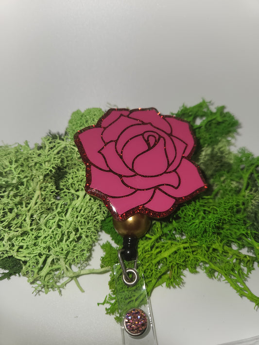 Beautiful Rose Badge Reel