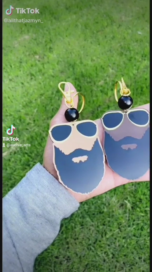 Dad Beard Keychain